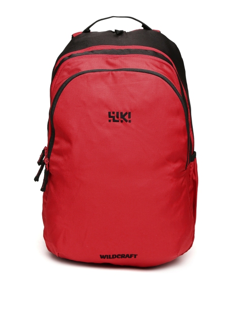 

Wiki by Wildcraft Unisex Red & Black Solid Backpack