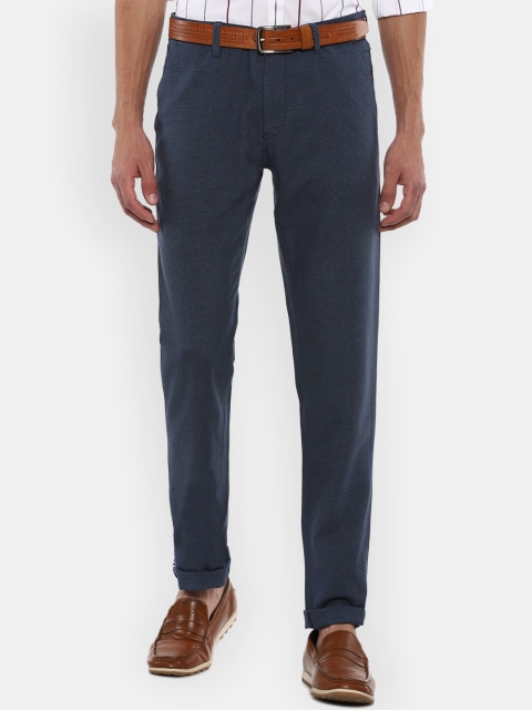 

Louis Philippe Sport Men Navy Blue Slim Fit Trousers