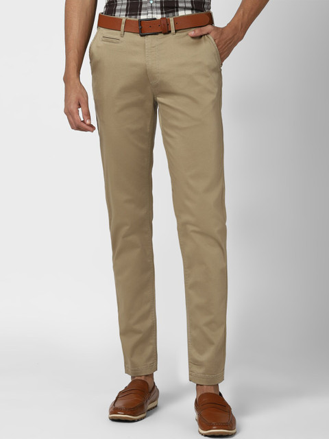 

Peter England Casuals Men Khaki Slim Fit Trousers