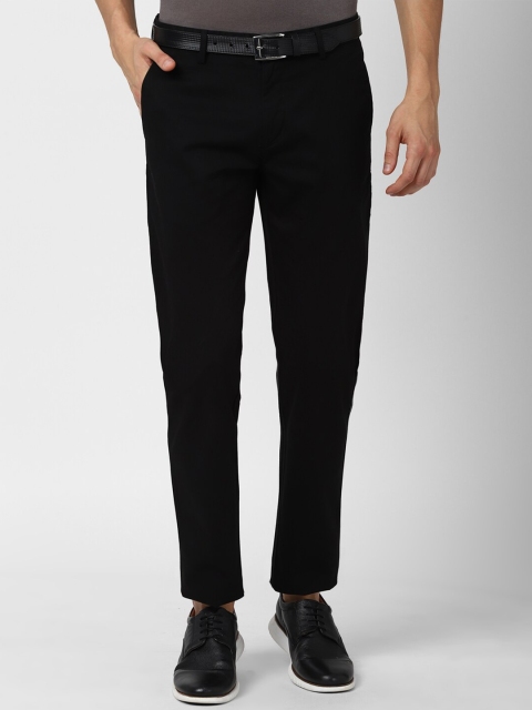 

Peter England Casuals Men Black Cotton Regular Fit Trousers