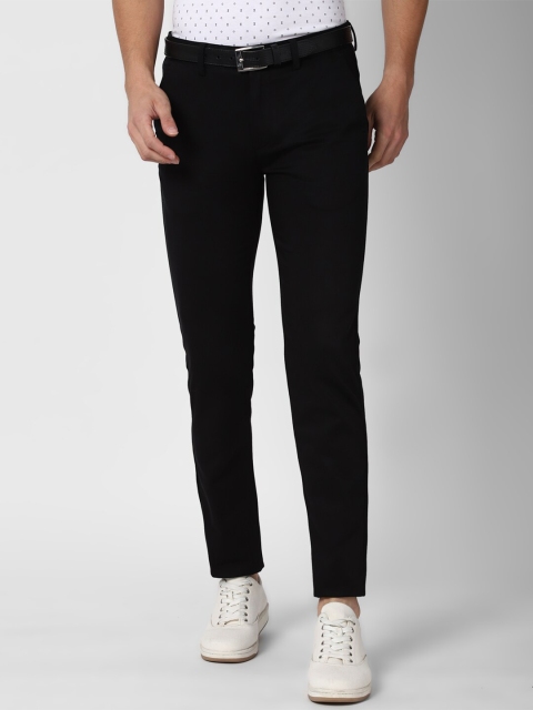 

Peter England Casuals Men Black Slim Fit Trousers