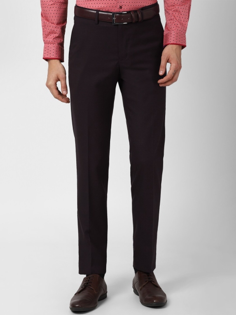 

Peter England Elite Men Brown Slim Fit Trousers