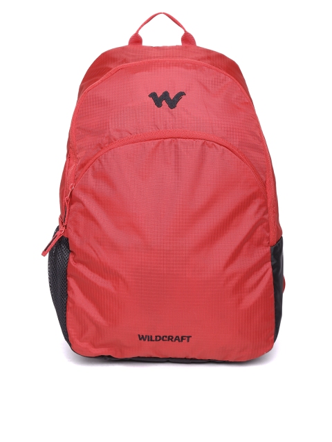 

Wildcraft Unisex Red Compact Solid Backpack