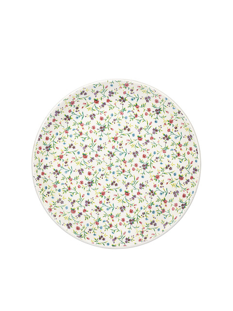 

Femora Set Of 2 White & Green Printed Ceramic Dining Plate
