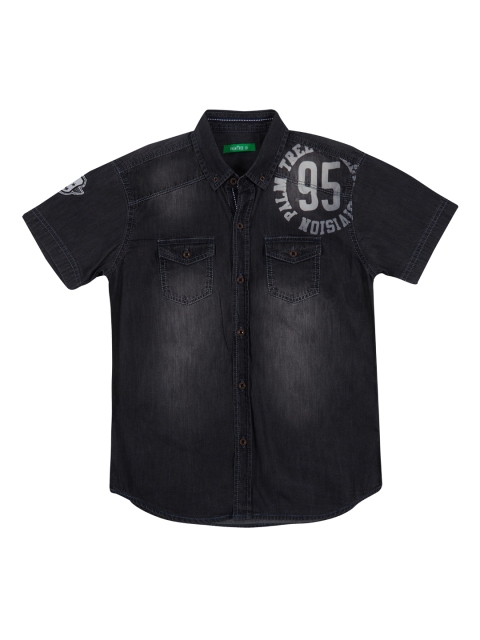 

Palm Tree Boys Black Faded Casual Shirt