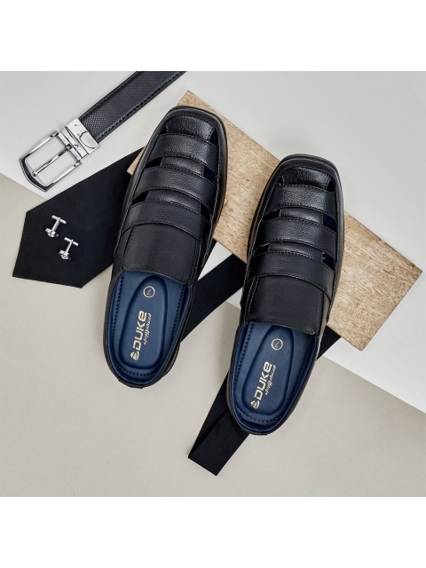 

Duke Men Black Comfort Sandals