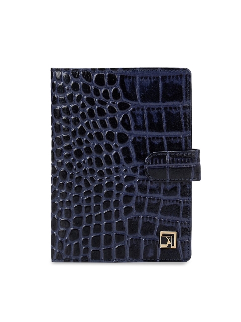 

Da Milano Navy Blue Textured Leather Passport Cover