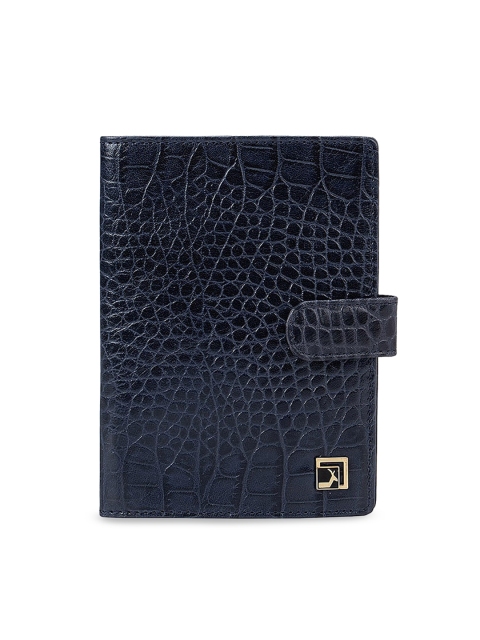 

Da Milano Navy Blue Textured Leather Passport Cover