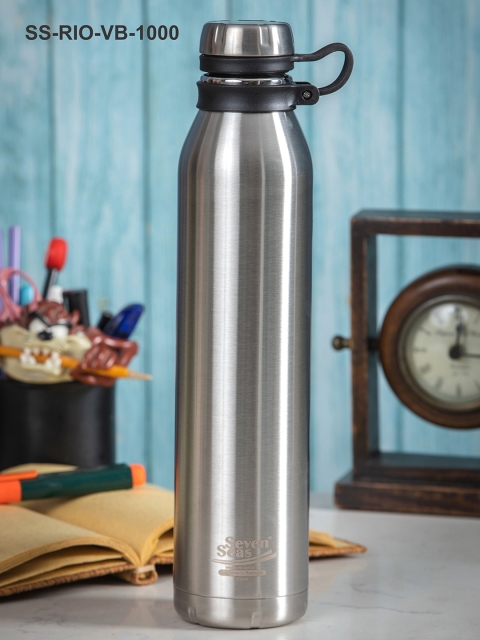 

GOODHOMES Silver-Toned Vaccum Steel Water Bottle -1000ml