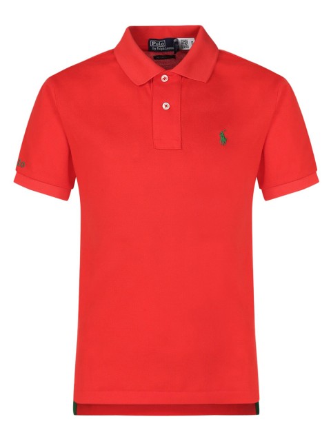 

Polo Ralph Lauren Boys Red Solid Knitted Polo T-shirt