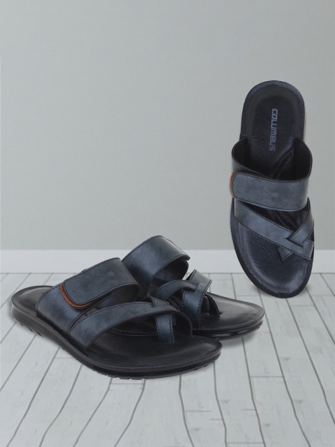 

Columbus Men Grey & White Comfort Sandals