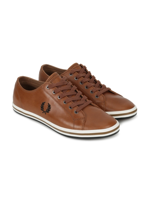 

Fred Perry Men Brown Printed Sneakers