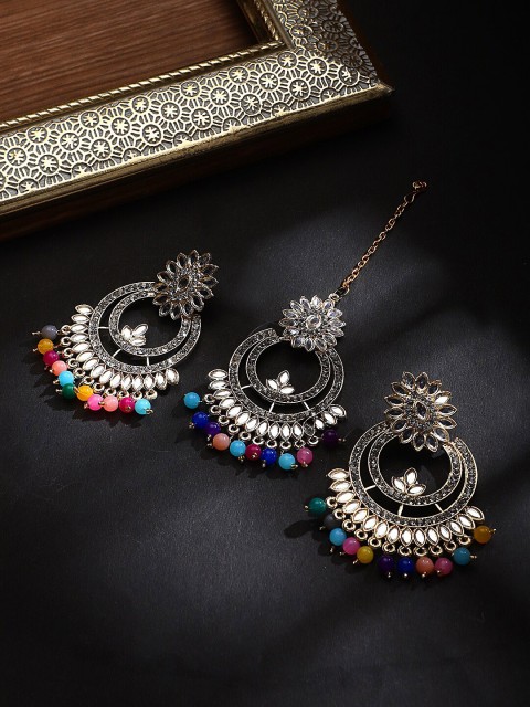 

STEORRA JEWELS Multicoloured Contemporary Drop Earrings, Multi