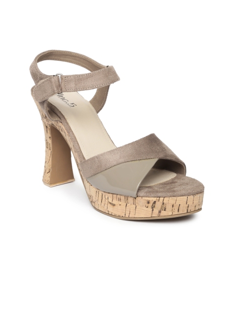 

Inc 5 Women Taupe Solid Sandals