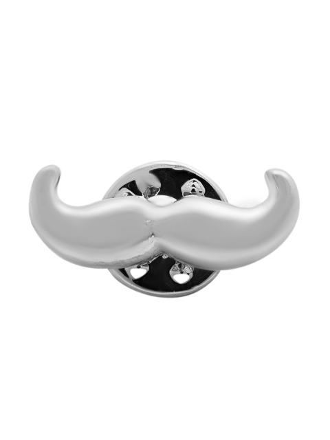 

Shining Jewel Men Silver-Plated Brooch