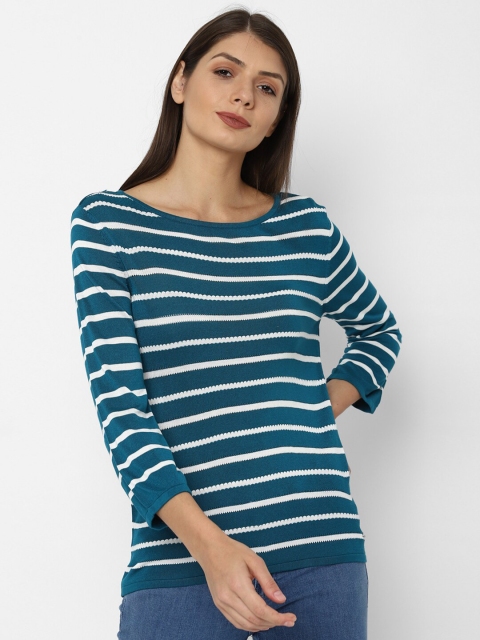 

Allen Solly Woman Blue Striped Top