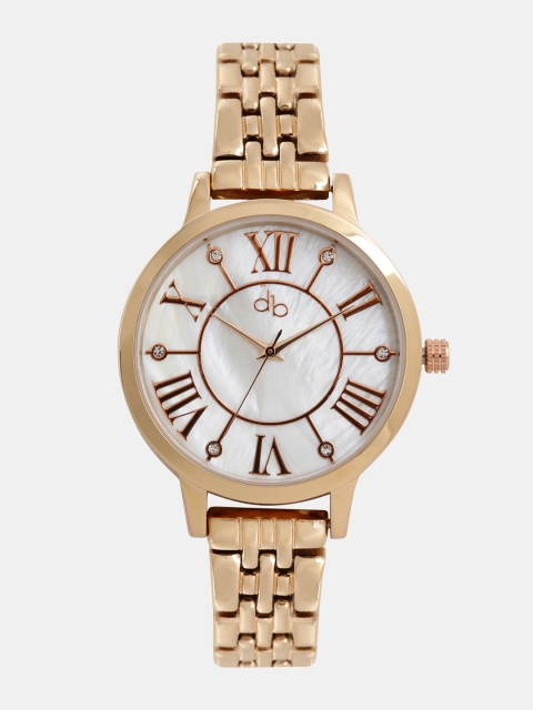 

DressBerry Women Pearly White Analogue Watch DB17-4A