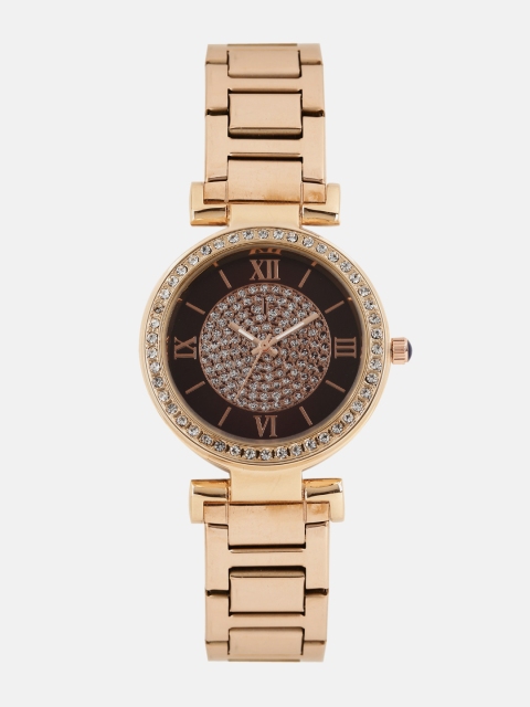 

DressBerry Women Burgundy Embellished Analogue Watch DB17-8A-