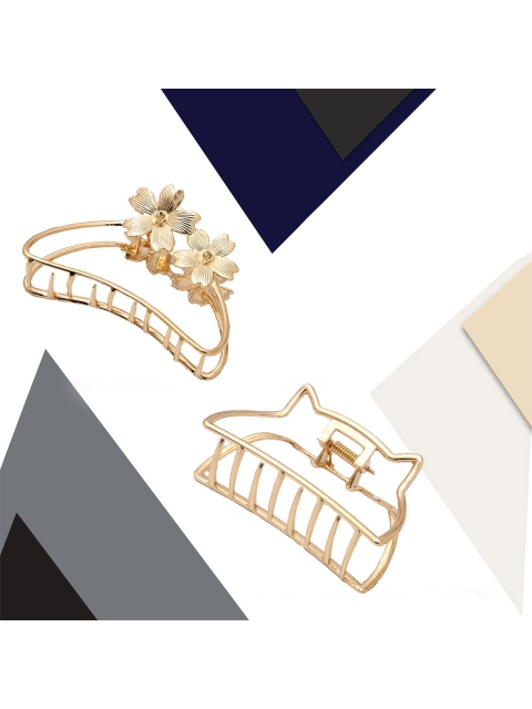 

Krelin Women Set Of 2 Gold-Toned Claw Clip