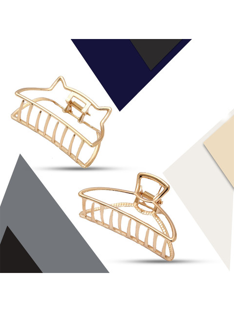 

Krelin Women Gold-Toned Set of 2 Claw Clips