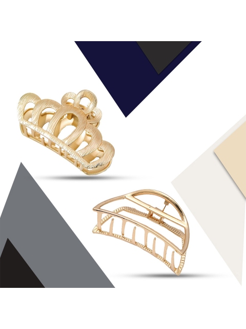 

Krelin Women Set of 2 Gold-Toned Claw Clip