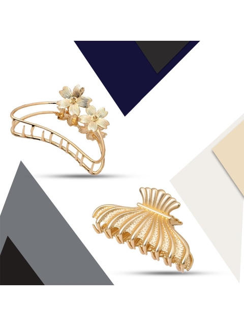 

Krelin Women Set of 2 Gold-Toned Claw Clips