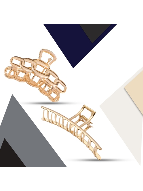 

Krelin Women Set Of 2 Gold-Toned Claw Clip