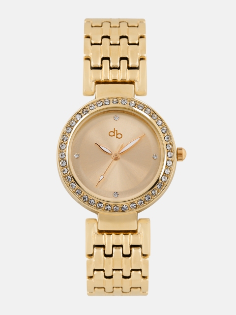 

DressBerry Women Gold-Toned Embellished Analogue Watch DB17-13A