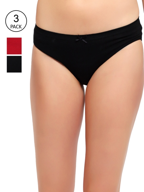

ADEERA Women Pack Of 3 Assorted Bikini Briefs