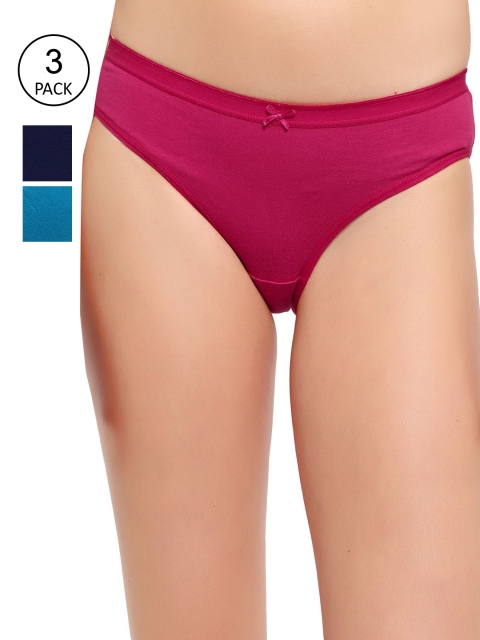 

ADEERA Women Pack Of 3 Assorted Bikini Briefs ADPT1NYPKTL