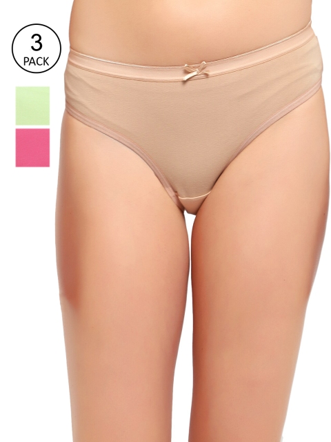 

ADEERA Women Pack Of 3 Assorted Bikini Briefs
