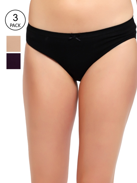 

ADEERA Women Pack Of 3 Assorted Bikini Briefs