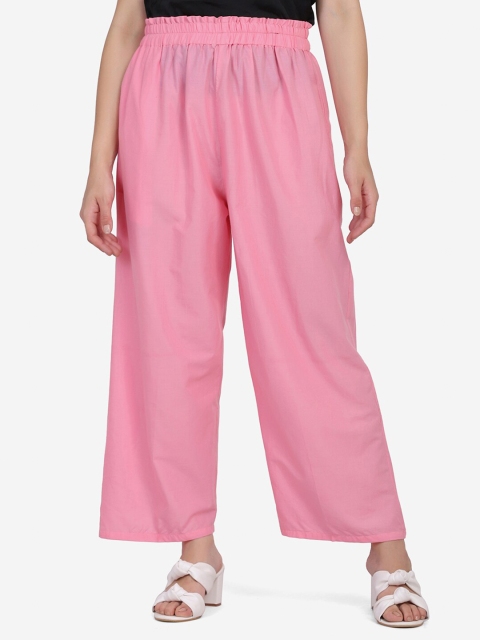

SAKIA Women Pink Palazzos