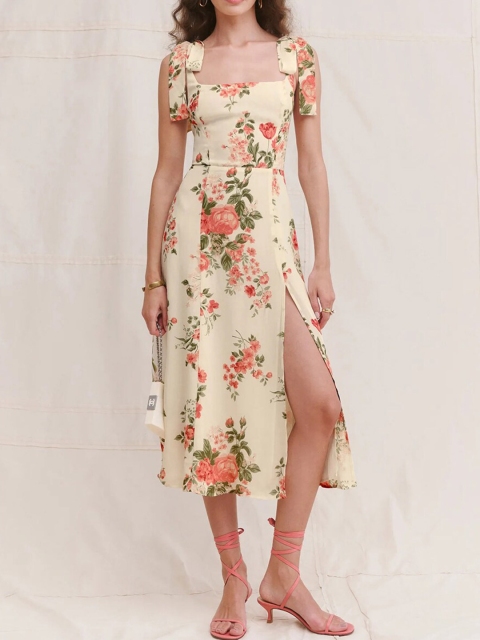 

URBANIC Multicoloured Floral Sheath Dress, Multi