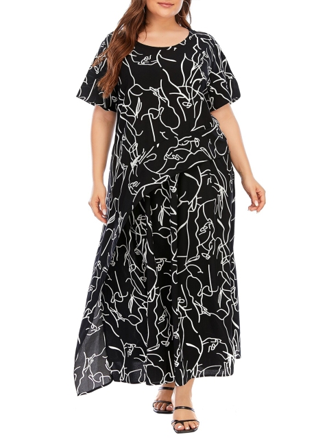 

URBANIC Black A-Line Dress