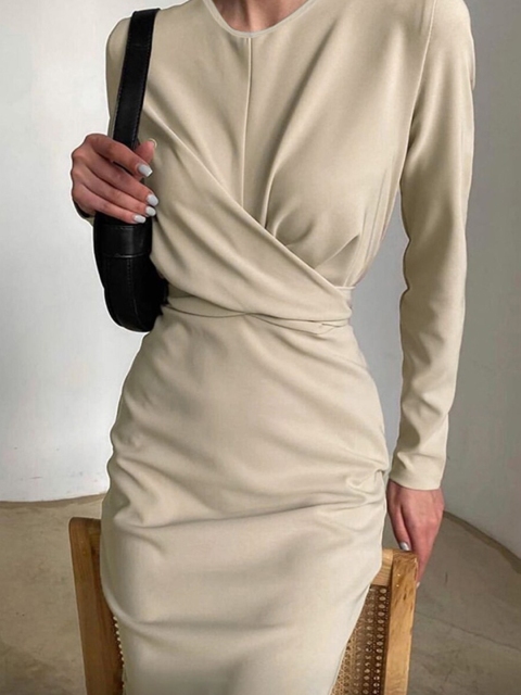 

URBANIC Beige Dress