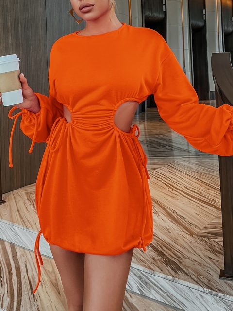 

URBANIC Orange Dress