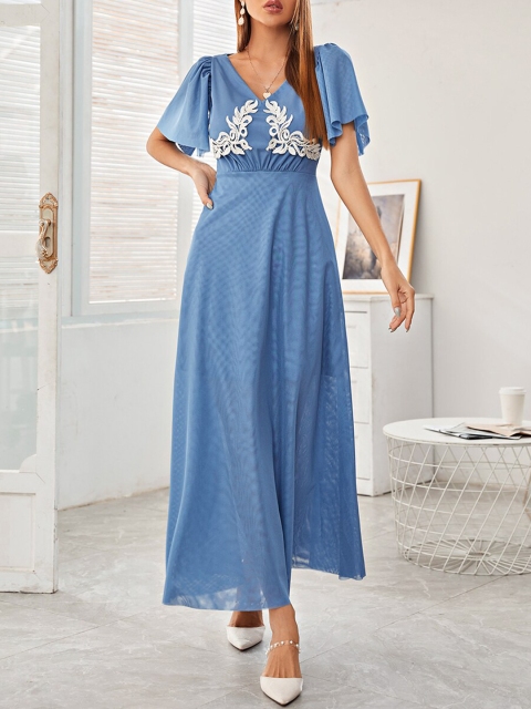 

URBANIC Blue Maxi Dress