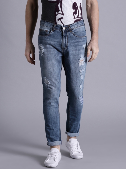 

Kook N Keech Men Blue Slim Fit Mid-Rise Mildly Distressed Jeans