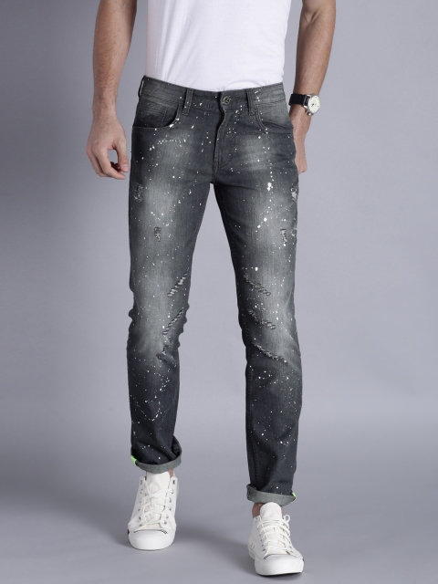 

Kook N Keech Men Grey Skinny Fit Mid-Rise Mildly Distressed Stretchable Jeans