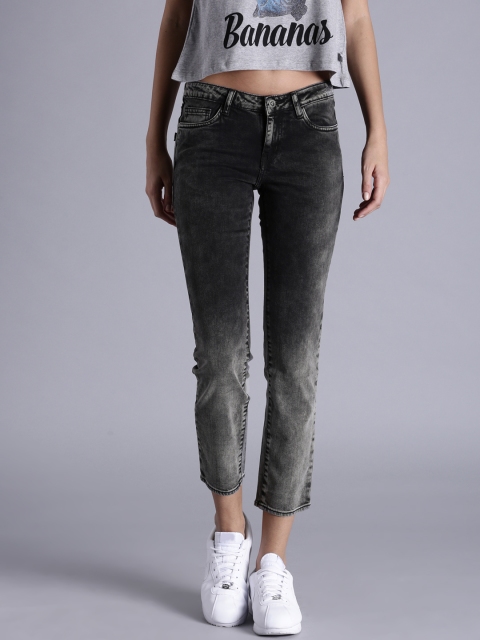 

Kook N Keech Women Black Slim Fit Mid-Rise Clean Look Stretchable Jeans