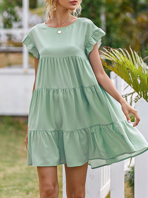 

URBANIC Green A-Line Dress