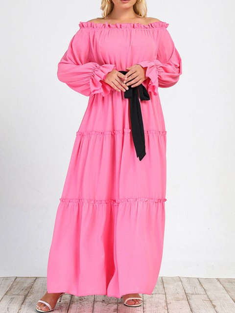 

URBANIC Pink Maxi Dress