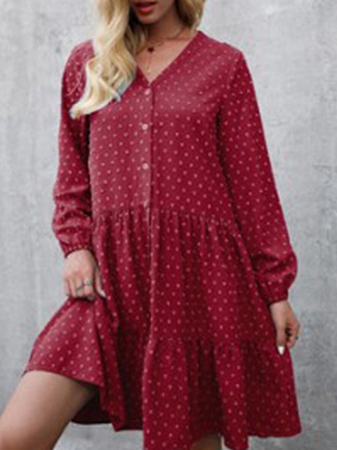 

URBANIC Women Red A-Line Dress