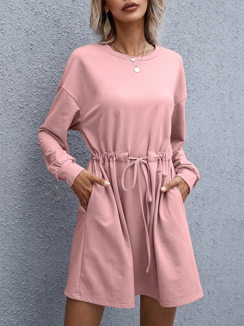 

URBANIC Pink A-Line Dress