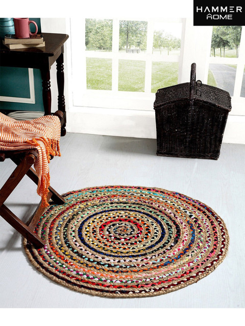 

Hammer Home Brown & Blue Solid Cotton Floor Mats