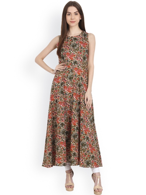 

Nayo Women Multicoloured Printed Anarkali Kurta, Multi