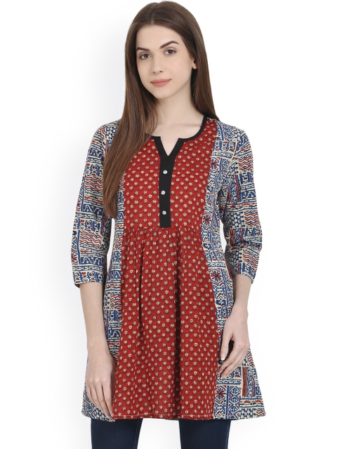 

Nayo Multicoloured Printed A-Line Tunic, Multi