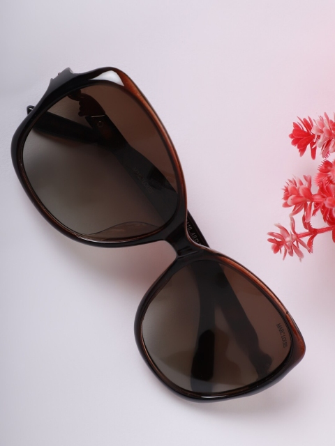 

MARC LOUIS Women Brown Lens & Aviator Sunglasses with Polarised Lens 2116