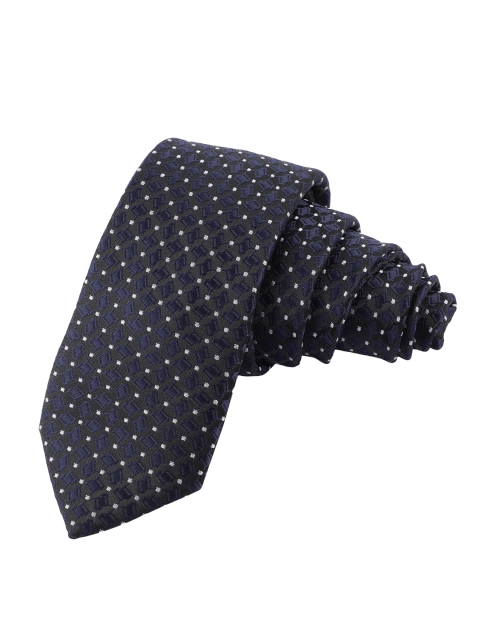 

Alvaro Castagnino Men Black & White Colourblocked Skinny Tie